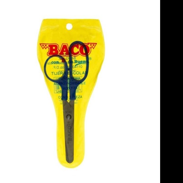 TIJERA ESCOLAR 5.25-13CM. BACO T-12 BLISTER C1 PZA